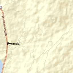 Fyresdal Street Map
