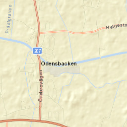 Odensbacken Street Map