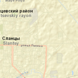 Slantsy Street Map
