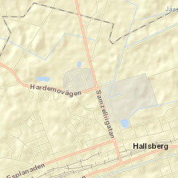 Hallsberg Street Map
