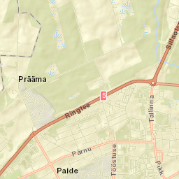 Paide Street Map