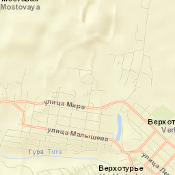 Verkhotur’ye Street Map