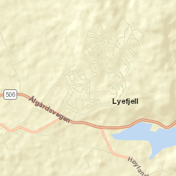 Lyefjell Street Map