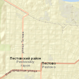 Pestovo Street Map