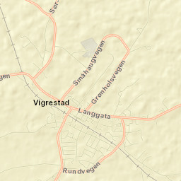 Vigrestad Street Map
