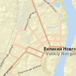 Velikiy Novgorod Street Map
