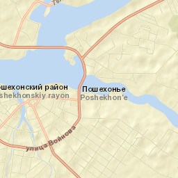 Poshekhon’ye Street Map