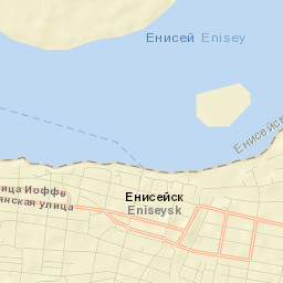 Yeniseysk Street Map