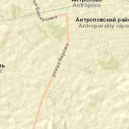 Antropovo Street Map