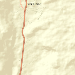 Hægebostad Street Map