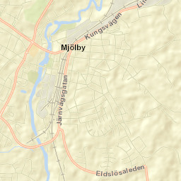 Mjölby Street Map