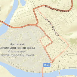 Chusovoy Street Map