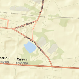 Svecha Street Map