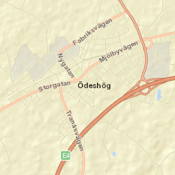 Ödeshög Street Map