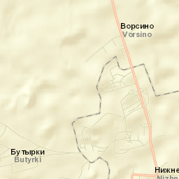Nizhneivkino Street Map