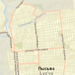 Lys’va Street Map