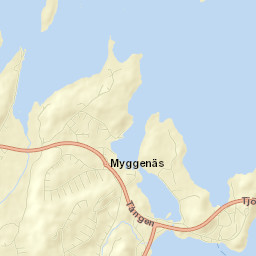 Myggenäs Street Map