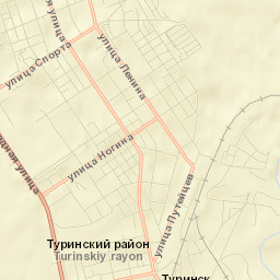 Turinsk Street Map