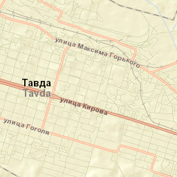 Tavda Street Map