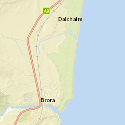 Brora Street Map
