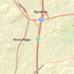 Stora Höga Street Map