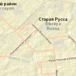 Staraya Russa Street Map