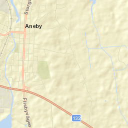 Aneby Street Map