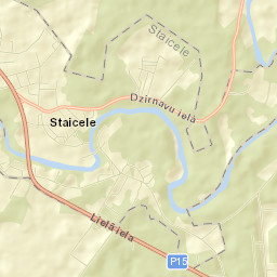 Staicele Street Map