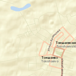 Tonshayevo Street Map