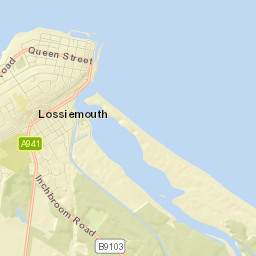 Lossiemouth Street Map