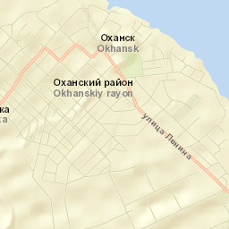 Okhansk Street Map