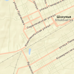 Shakhun’ya Street Map