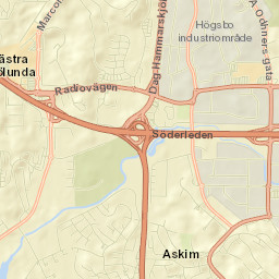 Västra Frölunda Street Map