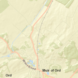 Muir of Ord Street Map
