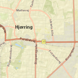 Hjørring Street Map