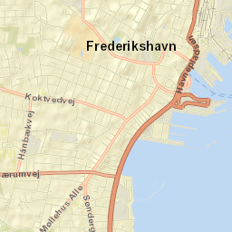 Frederikshavn Street Map