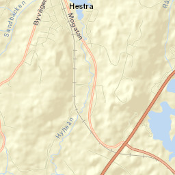 Hestra Street Map