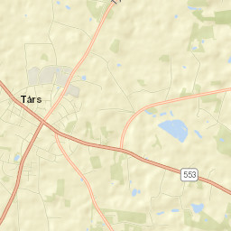 Tårs Street Map