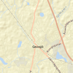 Gnosjö Street Map