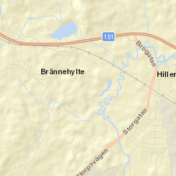 Hillerstorp Street Map