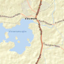Virserum Street Map
