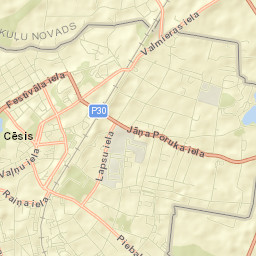 Cēsis Street Map