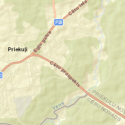 Priekuļi Street Map