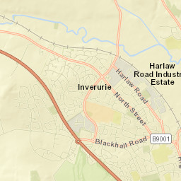 B9170, Inverurie, Aberdeenshire AB51, UK Street Map