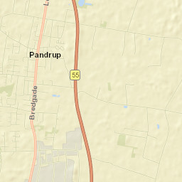 Pandrup Street Map