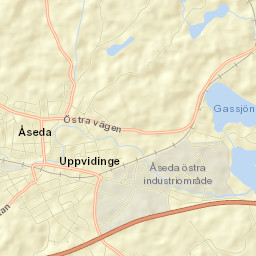 Åseda Street Map