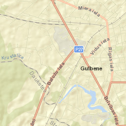 Gulbene Street Map