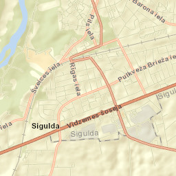 Sigulda Street Map