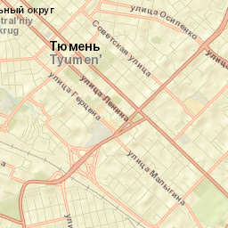 Tyumen Street Map