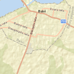 Balvi Street Map